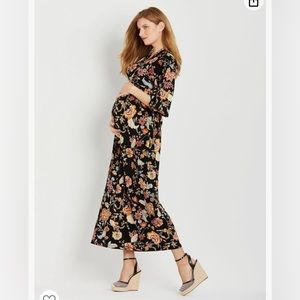 Jessica Simpson Maternity Maxi Faux Wrap Dress